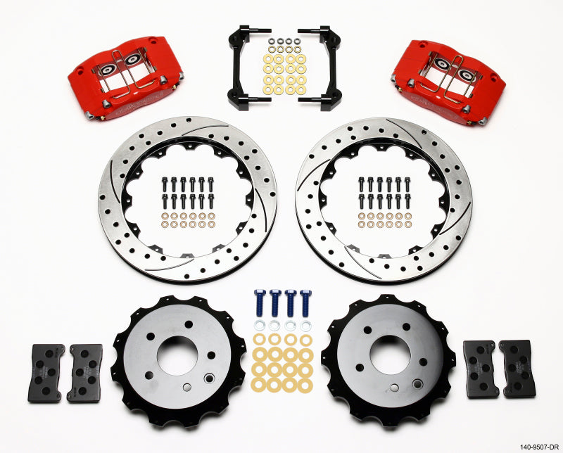 Wilwood Dynapro Radial Rear Brake Kit 13.00 inch Drilled for Infiniti G35 and Nissan 350Z