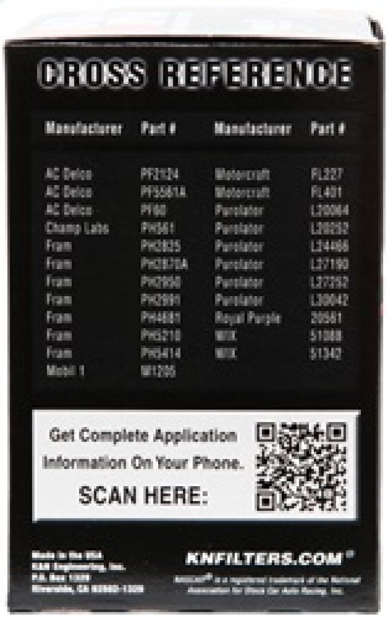 K&N Engineering Part PS-2005 Silver Oil Filter for Mercedes-Benz and More