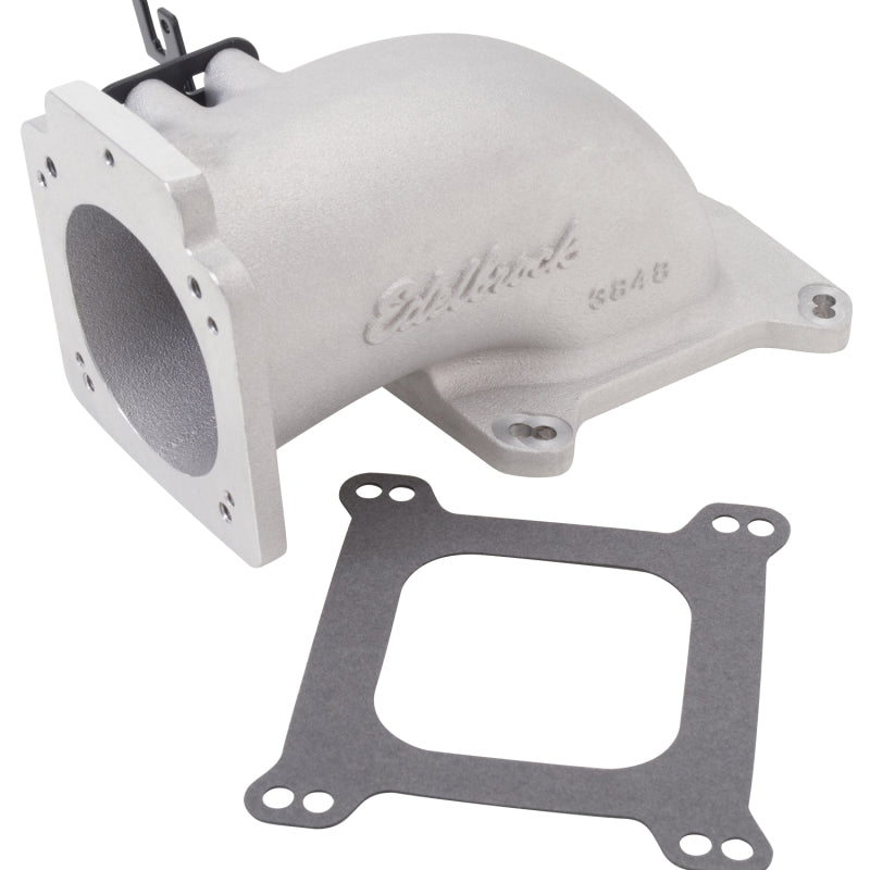 Edelbrock Low Profile Intake Elbow 90mm Throttle Body to Square-Bore Flange Part Number 3848