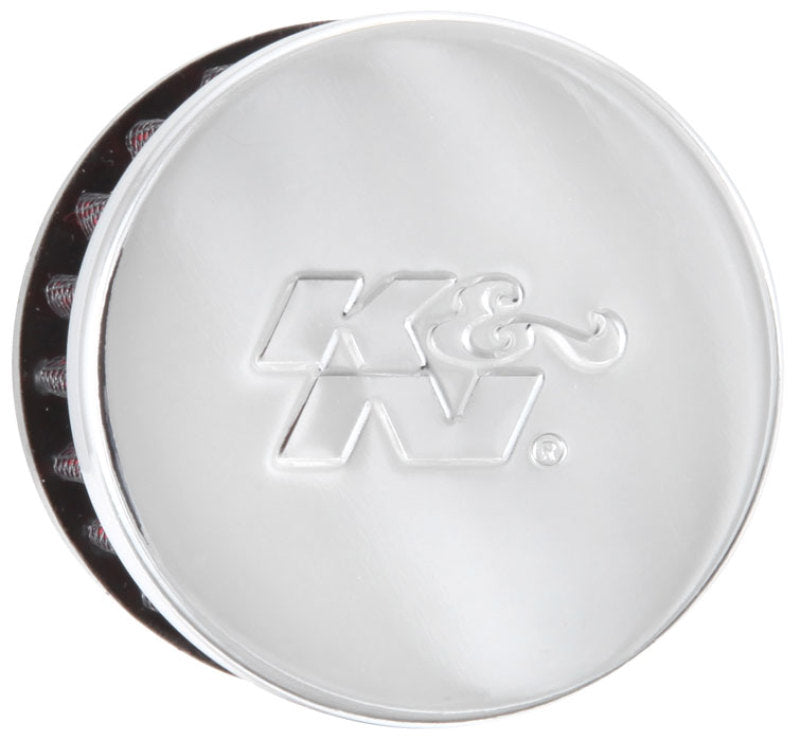 K&N Engineering 62-1370 1-Inch Flange ID x 2-Inch OD Crankcase Vent Filter with Rubber Base