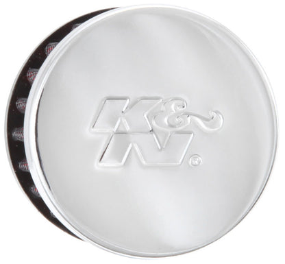 K&N Engineering 62-1370 1-Inch Flange ID x 2-Inch OD Crankcase Vent Filter with Rubber Base
