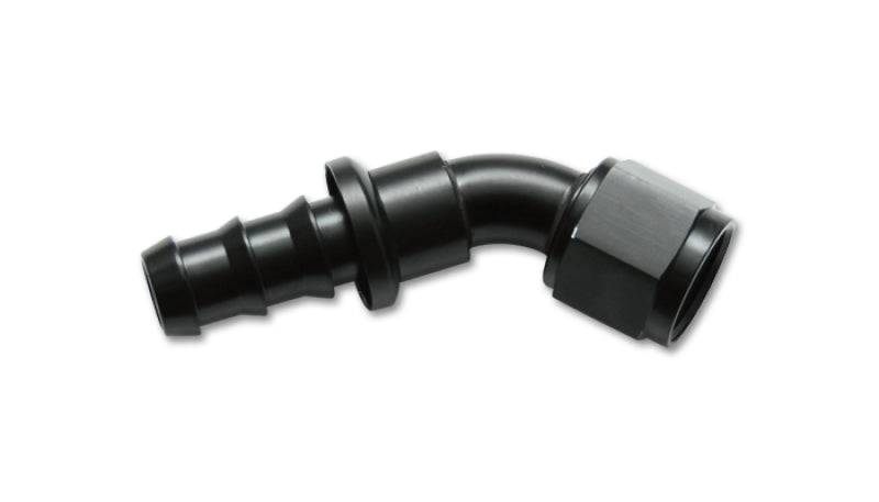 Vibrant -8AN Push-On 45 Degree Aluminum Hose End Fitting