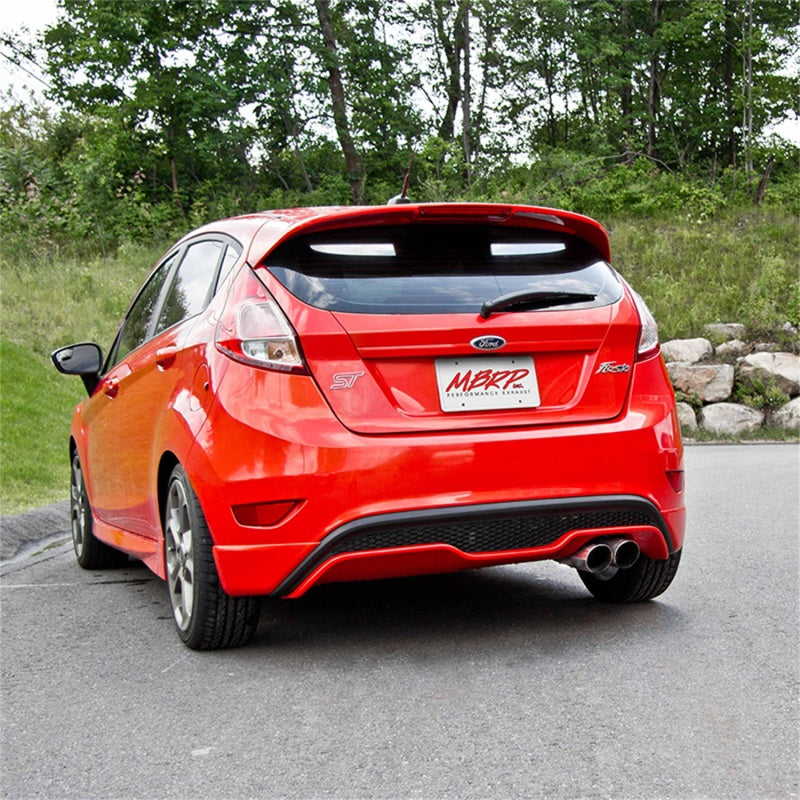MBRP Armor Plus Series Cat Back Exhaust System for Ford Fiesta ST 2014-2019 with 3.5 Inch Dual Outlet Tips