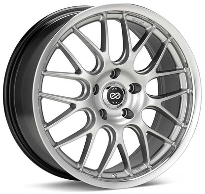 Enkei Lusso 18x8 Black Wheel with Machine Lip - 5x120 Bolt Pattern, +40mm Offset