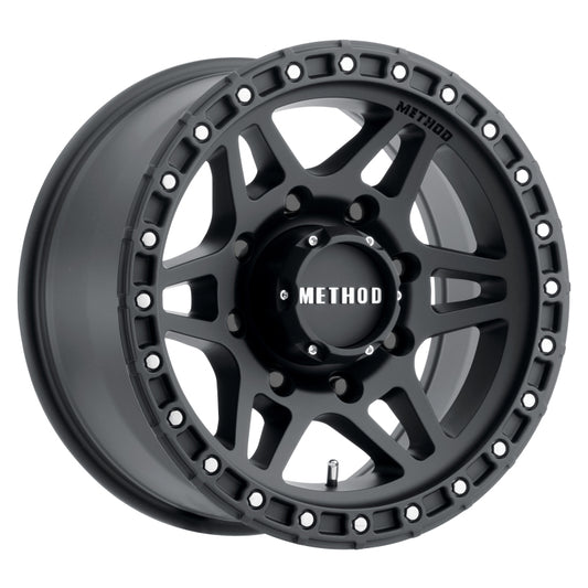 Method MR312 18x9 Matte Black Off-Road Wheel with +18mm Offset and 8x6.5 Bolt Pattern