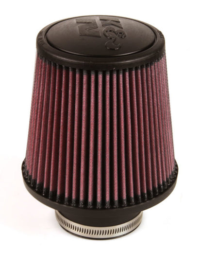 K&N Engineering Universal Round Tapered Rubber Air Filter - 6-inch Base OD, 3-inch Flange ID, 6-inch Height