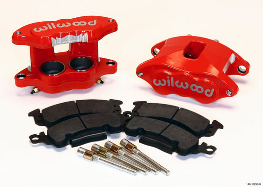 Wilwood D52 Front Caliper Kit - Red, 2-Inch Piston for GM Vehicles 1968-1996