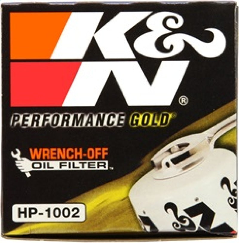 K&N Engineering HP-1002 Premium Oil Filter for Saab 99, Saab 9000, Mazda Miata, and Mazdaspeed3
