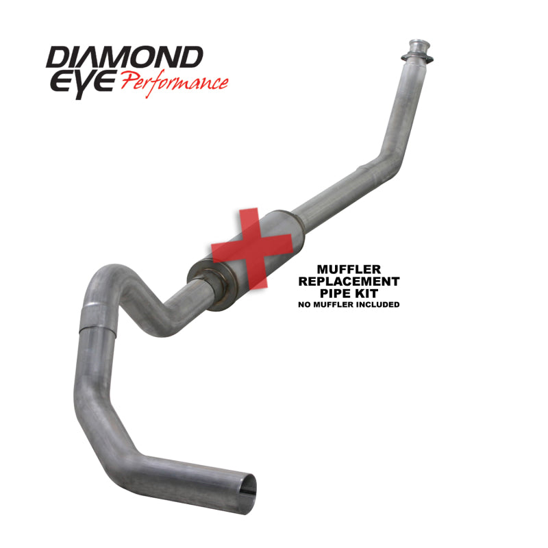 Diamond Eye Performance 4-inch Turbo Back Exhaust Kit for 1994-2002 Dodge Ram 2500/3500 with 5.9L Cummins Engine
