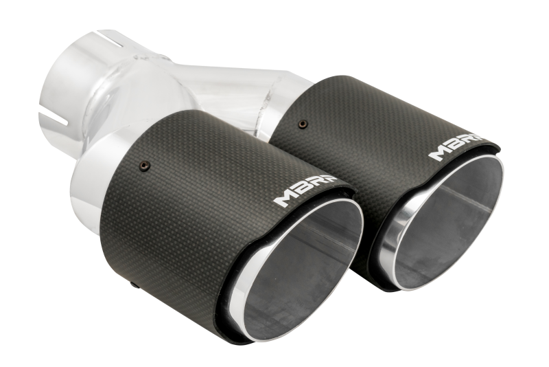 MBRP 3-inch Dual Wall Carbon Fiber Exhaust Tip with Dual Out - Right and Left Side Fit
