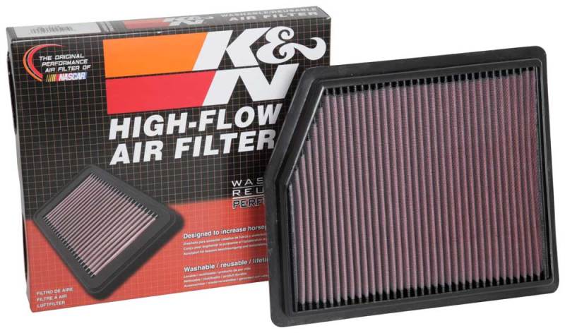 K&N Replacement High-Flow Air Filter for Acura NSX V6-3.0L (1991-1996) – Reusable Performance Filter