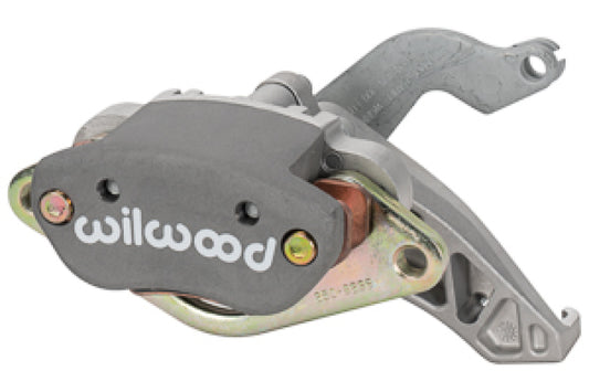 Wilwood MC4 Mechanical Right-Hand Caliper with Grey Finish and Logo – 1.11-inch Piston, 0.39-inch Disc