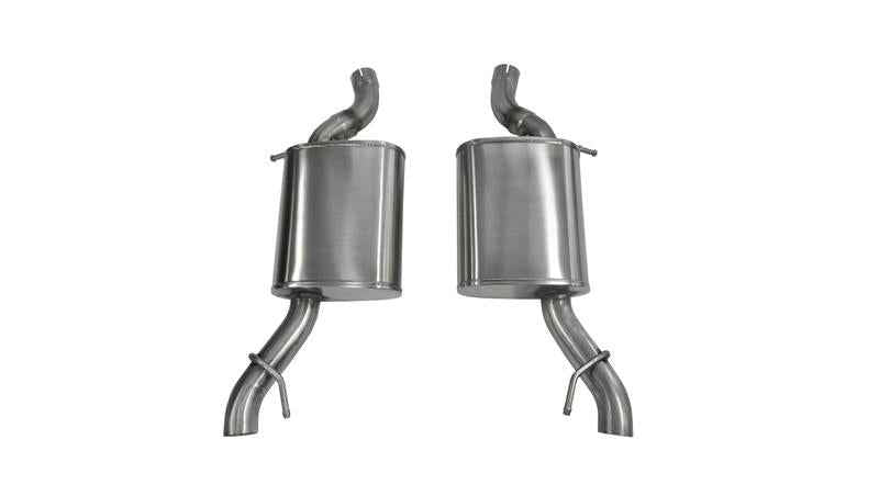 Corsa 2014-16 Axle-Back Exhaust Dual Rear Polished Outlet 2014 Cadillac CTS Vsport 3.6L V6 Automatic