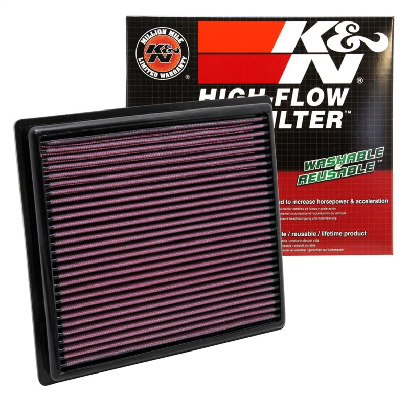 K&N Engineering Part 33-2443 High-Flow Drop-In Air Filter for Toyota Sienna and Lexus RX350 3.5L V6