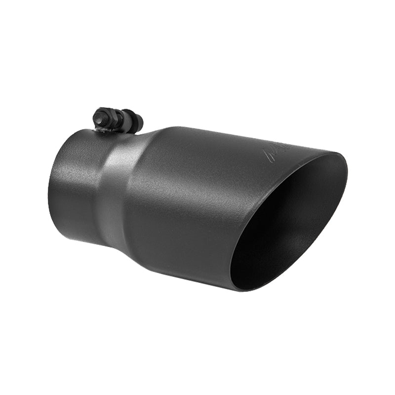 MBRP T5122BLK Black Exhaust Tip – 3-inch Round Inlet, 4-inch Outlet, Dual Wall, Angled Design for 3-inch Exhausts