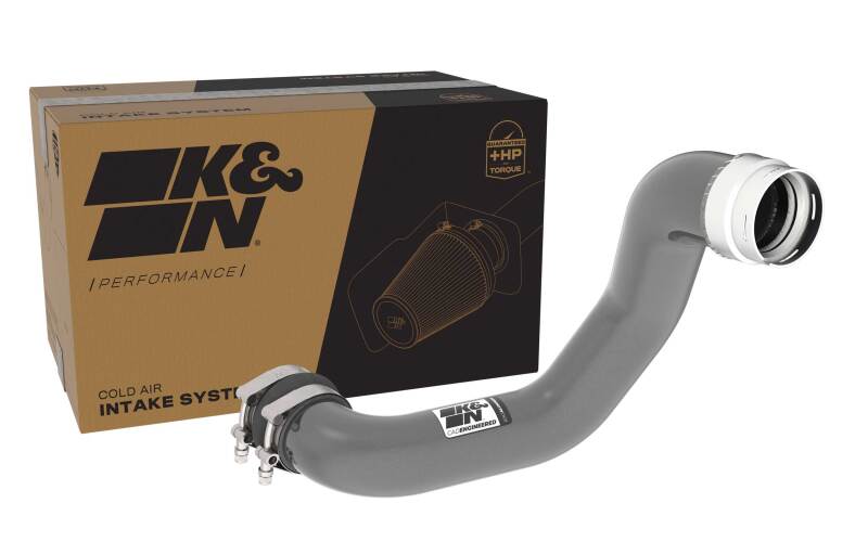 K&N 23-24 GM Colorado and Canyon 2.7L L4 Aluminum Charge Pipe Kit - Gunmetal Gray