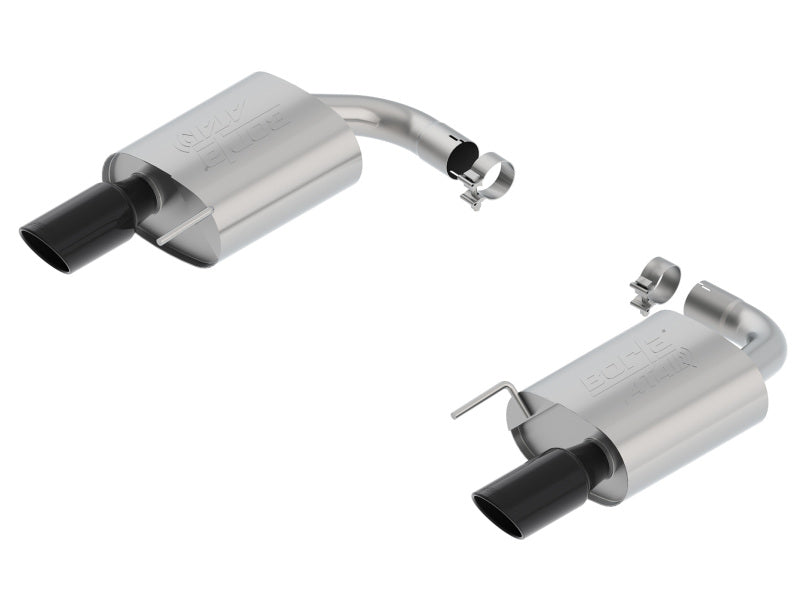 Borla Atak S Axle-Back Exhaust System for 2015-2017 Ford Mustang GT with Black Chrome Tips