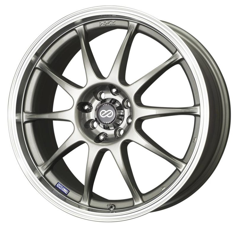 Enkei J10 16x7 Silver Alloy Wheel with Dual Bolt Pattern 4x100/114.3 - Part Number 409-670-10SP
