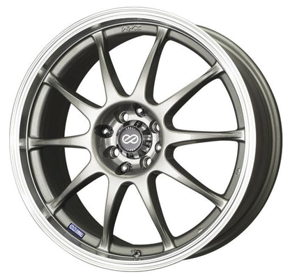 Enkei J10 18x7.5 Inch Alloy Wheel with Dual Bolt Pattern and Machined Lip Finish