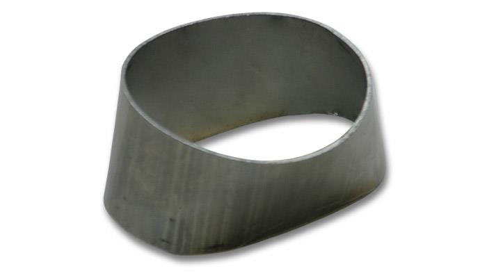 Vibrant Performance 1448A Stainless Steel Turbo Flange Transition Adapter - 90mm x 55mm Oval to 76mm Round for Turbocharger Applications
