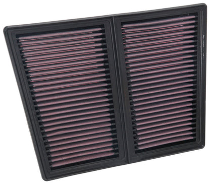 K&N Engineering 33-5085 High-Flow Reusable Air Filter for Alfa Romeo Giulia and Stelvio (2017-2022)