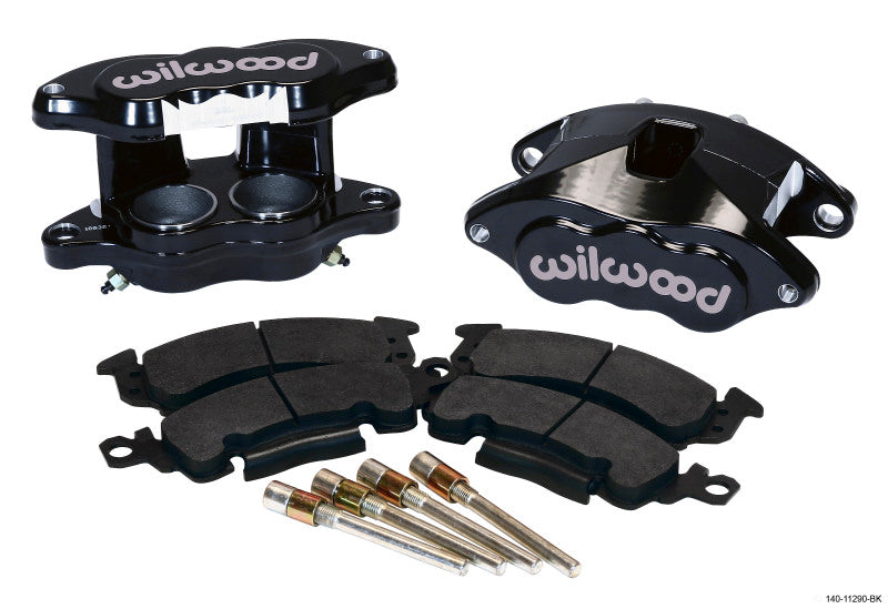 Wilwood D52 Front Caliper Kit - Black Powder Coated, 2.00-inch Pistons for 1968-96 GM Vehicles