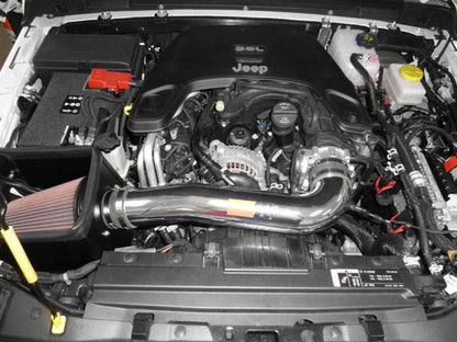 K&N Engineering 77-1576KP High Flow Cold Air Intake System for 2018-2019 Jeep Wrangler JL V6-3.6L