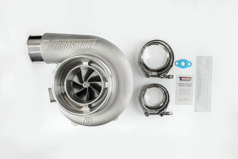 Turbosmart TS-1-6466B-VR082E Oil Cooled Reverse Rotation Turbocharger with V-Band In/Out and 0.82 A/R