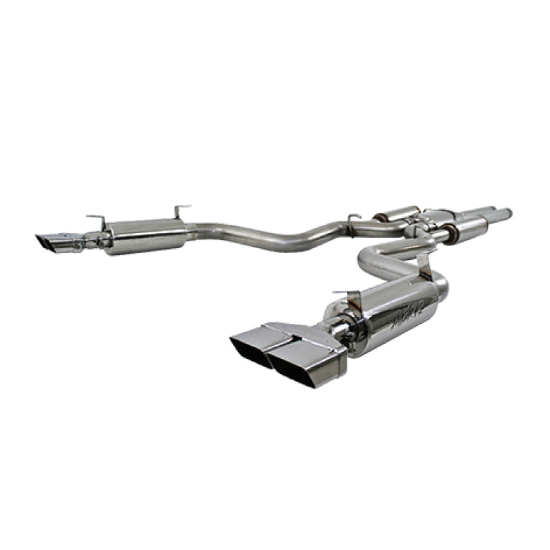MBRP Armor Pro Series Cat Back Exhaust System for Dodge Challenger 2008-2014 – T304 Stainless Steel, Dual Split Rear Exit with Rectangular Tips