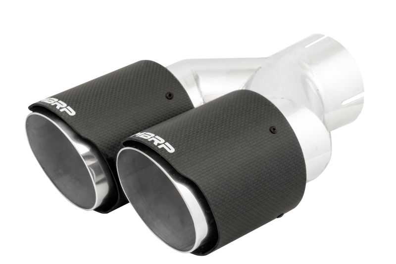 MBRP Carbon Fiber Dual Wall Exhaust Tip - 3 Inch Inlet, 4 Inch Outer Diameter, Left and Right Tips