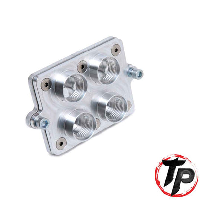 2-into-4 -16AN To -12AN Billet Firewall Pass Through Bulkhead