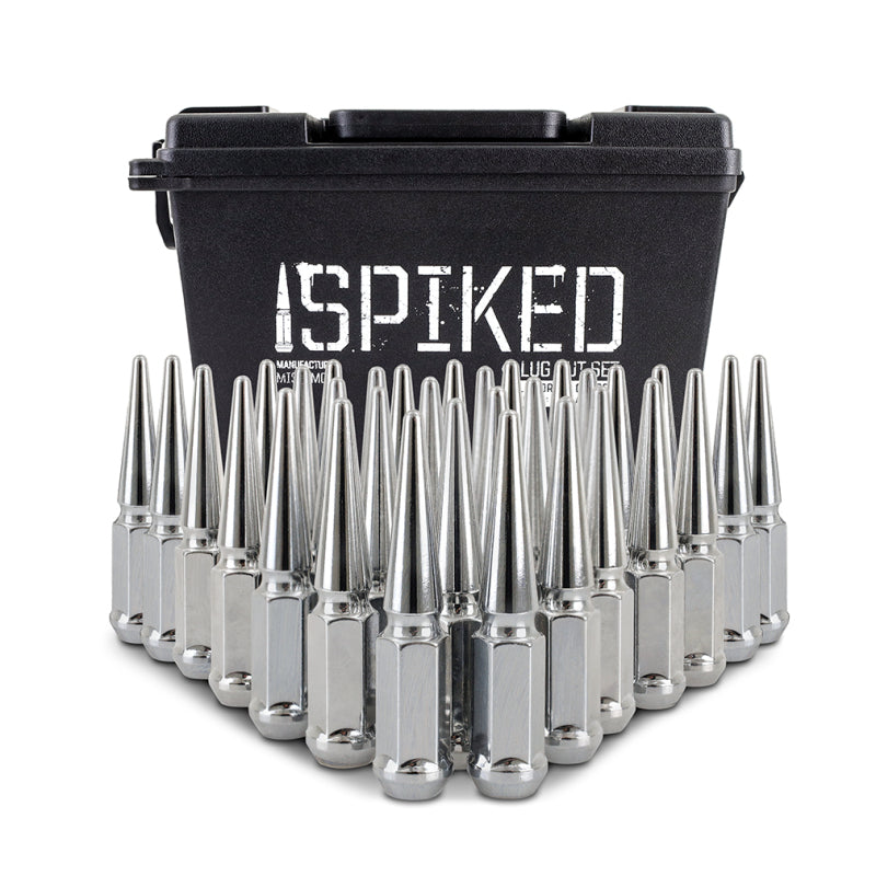Mishimoto Steel Spiked Lug Nuts M14 x 1.5 - 32 Piece Set in Chrome