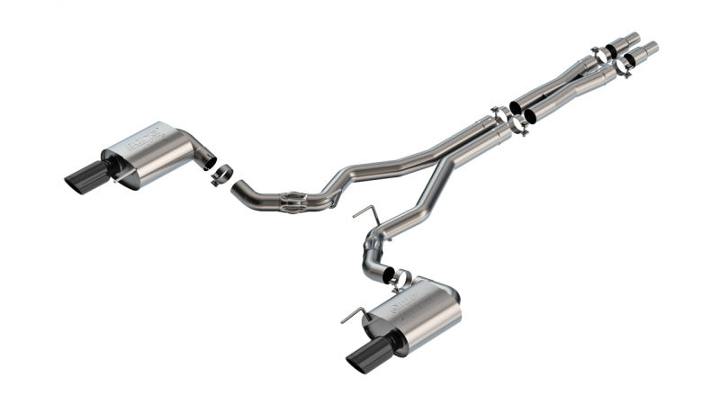 Borla 2024 Ford Mustang GT 5.0L V8 ATAK Cat-Back Exhaust System with Black Chrome Tips