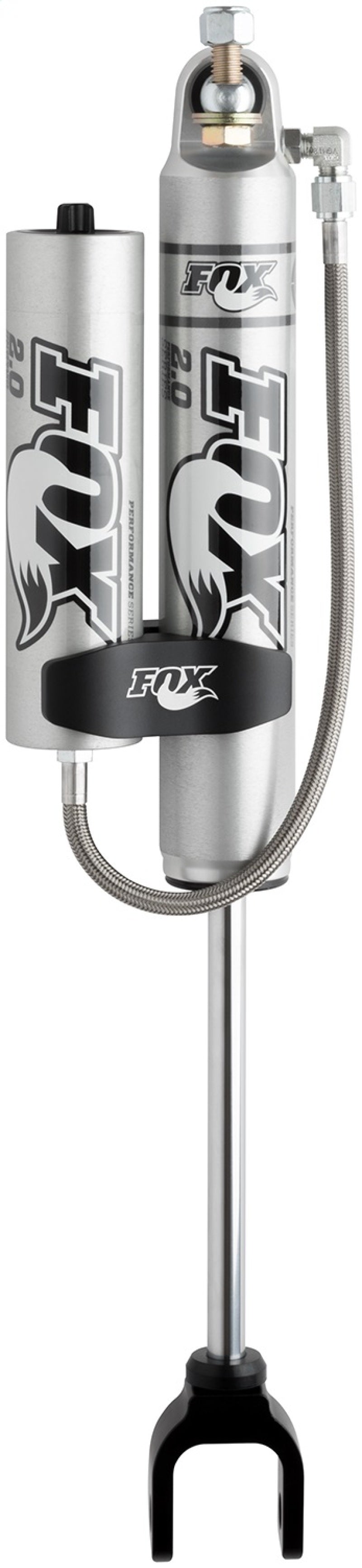 FOX Performance Series 980-24-966 Off-Road Shock Absorber for GMC Sierra 2500/3500 HD and Chevrolet Silverado 3500 HD - Front 7.9-inch Remote Reservoir