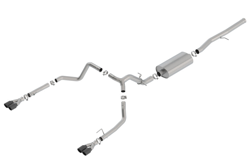 Borla 19 Chevrolet Silverado/GMC Sierra 1500 6.2L SS Touring Catback Exhaust with Black Chrome Tips