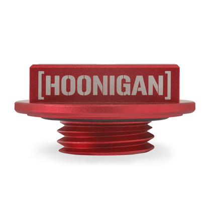 Mishimoto Honda Hoonigan Oil Filler Cap - Red with Matching Bottle Opener/Multi-Tool Keychain
