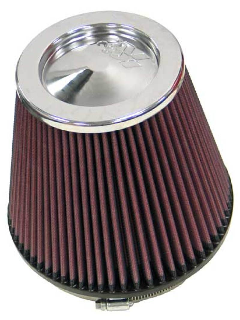 K&N Engineering RF-1042 Round Tapered Universal Air Filter – 6 Inch Flange, 7.5 Inch Base Diameter, 5 Inch Top Diameter, 6.5 Inch Height