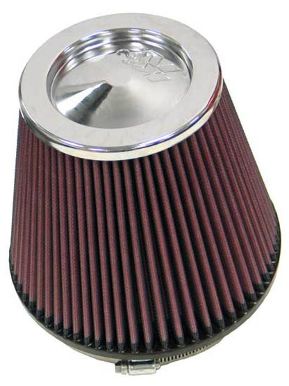 K&N Engineering RF-1042 Round Tapered Universal Air Filter – 6 Inch Flange, 7.5 Inch Base Diameter, 5 Inch Top Diameter, 6.5 Inch Height