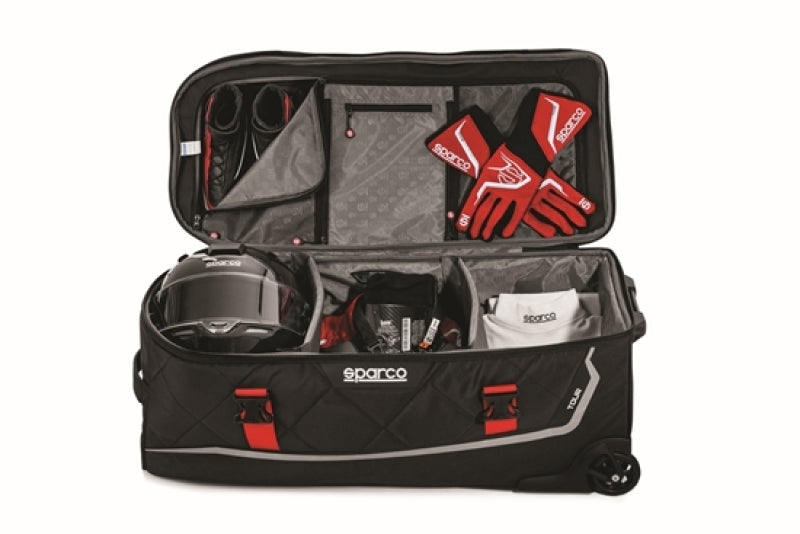 Sparco Tour Bag Martini-Racing Black and Red by Sparco - Part Number 016437MRRS