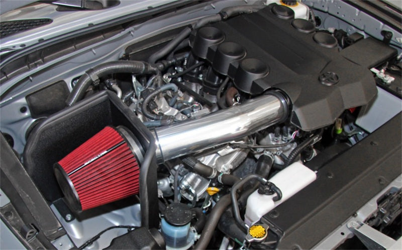 Spectre 9002 Toyota FJ Cruiser & 4Runner V6 4.0L Air Intake Kit with Red Filter and Polished Aluminum Tubing