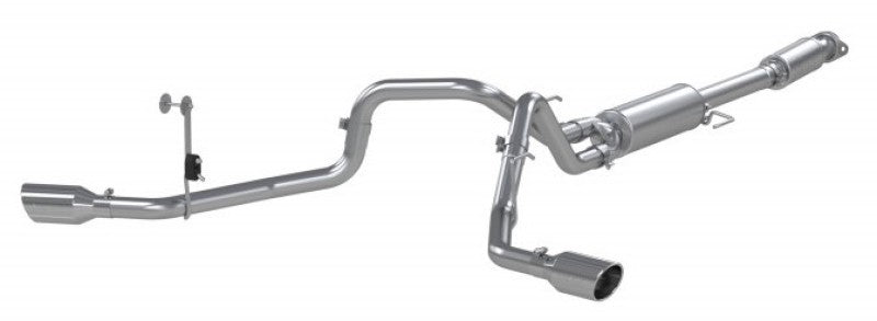 MBRP Armor Lite Series Cat Back Exhaust System for Ford F-150 2021-2022 3-inch Aluminized Steel Dual Split Side