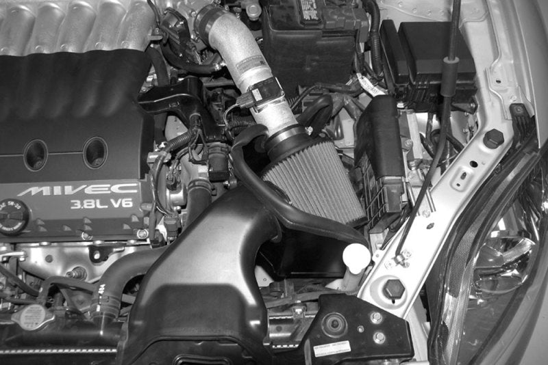 K&N Engineering 69-6502TR Cold Air Intake System for Mitsubishi Eclipse 3.8L V6 - Red Typhoon Short Ram Intake