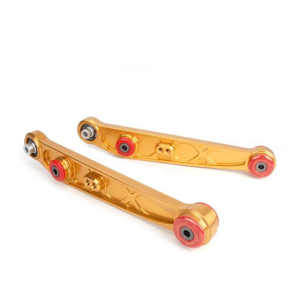 Skunk2 Racing Alpha Series Rear Lower Control Arm Set for Honda Civic and Acura Integras - Gold
