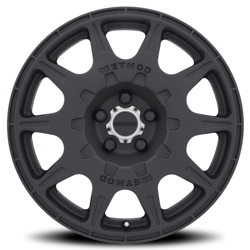 Method MR502 Rally 17x8 Black Alloy Wheel with +38mm Offset and 5x4.5 Bolt Pattern
