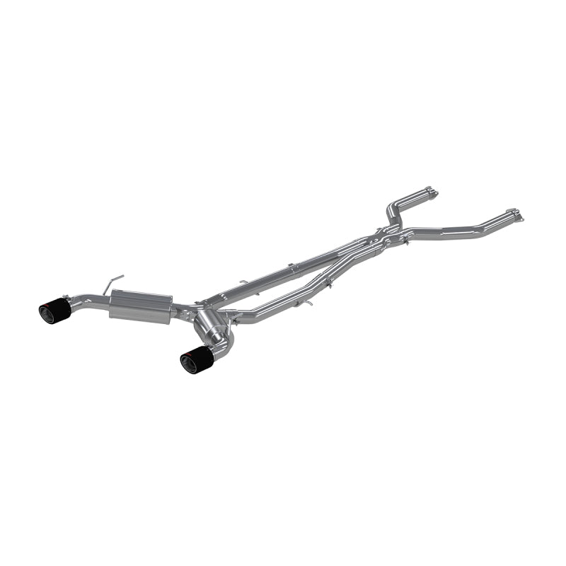 MBRP Armor Pro Series Cat Back Exhaust System for 2016-2019 Infiniti Q50 with 3-inch Diameter and Carbon Fiber Tips – T304 Stainless Steel
