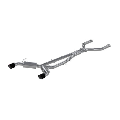 MBRP Armor Pro Series Cat Back Exhaust System for 2016-2019 Infiniti Q50 with 3-inch Diameter and Carbon Fiber Tips – T304 Stainless Steel