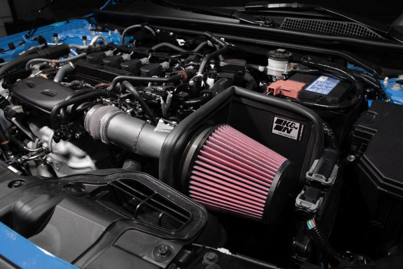 K&N Engineering 69-1509TC Silver Typhoon Cold Air Intake System for Honda Civic and Acura Integra