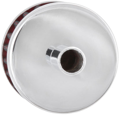 K&N Engineering Steel Base Crankcase Vent Filter 0.5 inch Vent OD, 2 inch OD, 1.5 inch Height