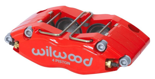 Wilwood DPR-DS Four Piston Radial Mount Dust Seal Caliper with Red Finish - Part 120-14706-RD