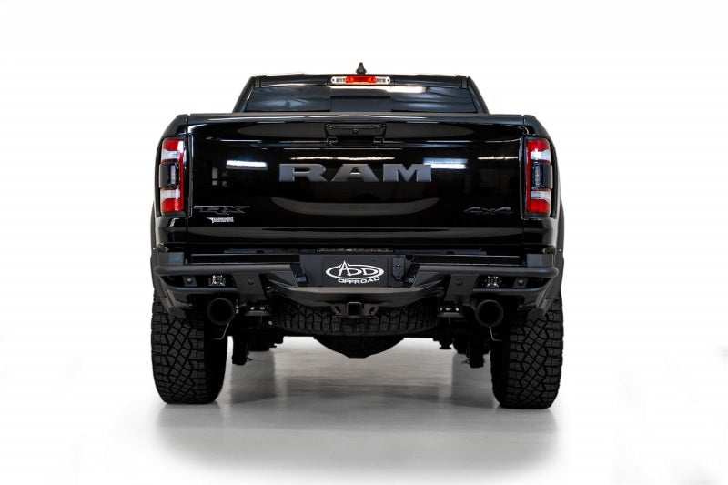 Addictive Desert Designs 2021-2023 Ram 1500 TRX PRO Bolt-On Rear Bumper with Sensors in Hammer Black
